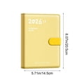 thumbnail image 3 of Yellow 2026 Planner Notebook A5 With Magnetic Closure And Thick Paper, Weekly Daily Planner For Student, Office And Home Use, 8.2X5.7In 0.882Lb, 3 of 7