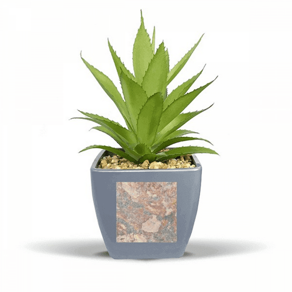 Rusty Rough Iron Texture Rust Fake Pineapple Flower Pot Vase Mini Decor