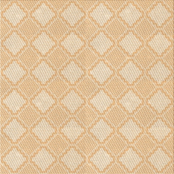 Ahgly Company Machine Washable Indoor Square Transitional Golden Blonde Gold Area Rugs, 4' Square