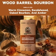 Dr. Squatch Mens Aluminum Free Deodorant, Natural Deodorant for Men, Wood Barrel Bourbon, 2.65 Oz