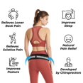 thumbnail image 4 of Cinturón de soporte para la espalda baja transpirable para mujeres y hombres, pélvico, lumbar - PRS ajustable antideslizante, 4 of 5