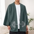 thumbnail image 2 of Hanbok Cardigan Embroidery Plate Buckle Robe Sunscreen Jacket Casual Plus Size Men's Tops, 2 of 4