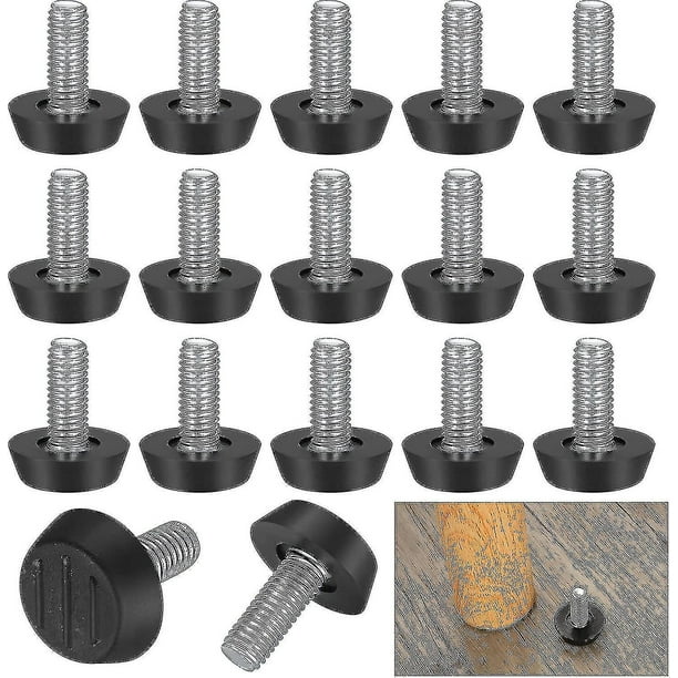 22 Paquetes Patas Niveladoras Ajustables LIUXGMXG M8 x 23 x 27mm para Muebles
