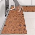 thumbnail image 2 of Kitchen Rugs Sets Of 2,Orange Occult Pattern Anti Fatigue Kitchen Mat Rugs Non Slip Washable,Decorative Kitchen Floor Mats for Kitchen,Sink,Laundry,17"X47", 2 of 5