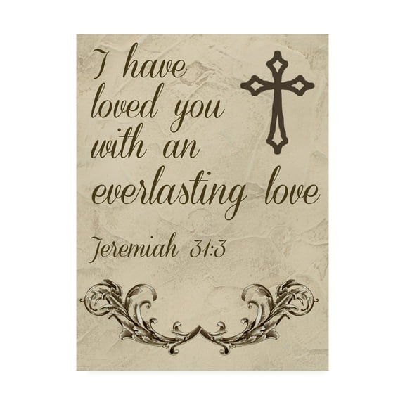 Trademark Fine Art 'More Than Words I' Canvas Art by Studio W