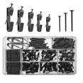 thumbnail image 1 of 220 Pcs Picture Hangers, 5 Sizes Picture Hanging Kit, Picture Frame Hangers,Frame Hanger Kit for Picture,Canvas, Mirror, 1 of 9