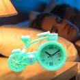 thumbnail image 4 of Cute Alarm Clock, InsCrazy Bicycle Alarm Clock Silent Desk Clock Battery Operated Plastic Table Clock for Your Bedroom and Study Room Decoration Birthday Gifts, 4 of 6