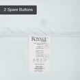 thumbnail image 6 of ROYALE White Duvet Cover Queen Size - Washed Duvet Cover Set, 3 Piece Double Brushed Duvet Covers with Button Closure - 1 Duvet Cover 90x90 inches and 2 Pillow Shams - Comforter Cover, 6 of 8