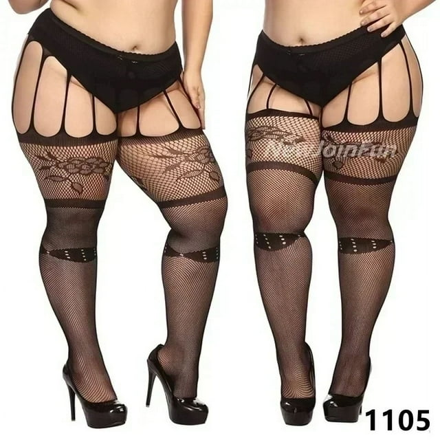 Porte-Jarretelles Résille Bas Collants Bas Cuisse Été Aguichant Chaud 1105 Taille Unique