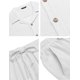 thumbnail image 5 of Conjunto de lino para hombre COOFANDY: camisa de manga corta y pantalón, 5 of 5