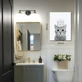 thumbnail image 2 of AVOI Funny Bathroom Wall Art, Cute Black and White Cat Canvas Wall Decor, Humor Toilet Paper Prints Bathroom Decor, Adorable Animal Picture Paintings Poster Toilet Signs Unframe: 12x16in, 2 of 5