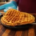 thumbnail image 3 of Lehman's Cast Iron Waffle Maker, Hinged Non-Electric Waffle Iron for Stovetop or Grill, 8 Pounds, 3 of 7