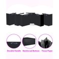 thumbnail image 3 of 24pcs Black Gift Bags with Tissue Paper for Wedding, Birthday, Party Supplies-7.9"x4.3"x9.6" Medium Size Cardboard Gift Bags（24pcs Bags + Tissue Paper ）, 3 of 4