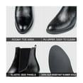 thumbnail image 5 of Pennysue Women Chelsea Boots Black Pu Female Chunky Heel Ankle Booties 6.5M, 5 of 6