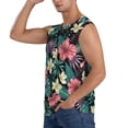 thumbnail image 3 of Daiia Green Tropical Leaves Printed Men's Tank Tops,Casual Soft Sleeveless Gym Muscle Shirts Bodybuilding Tee-X-Large, 3 of 8