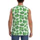 thumbnail image 4 of Balery Green Leaves Camisetas sin mangas para hombre, absorbe la humedad y protege contra el mal olor.-Medium, 4 of 7