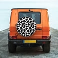 thumbnail image 6 of Susaid Cow Print Black White Print Water Proof Spare Tire Cover Wheel Tire Dust-proof Cover Fit Trailer, RV, SUV and Many Vehicle-14 inch, 6 of 6