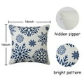 thumbnail image 6 of Christmas Throw Pillow Cover, 4 Pcs Throw Pillow Case Cotton Linen Vintage Cushion Cover, 6 of 9