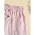 thumbnail image 6 of nvzhuang Toddler Shorts Elastic Short Pants with Pockets for Newborn Boys Girls Summer Clothes, 6 of 9