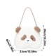thumbnail image 3 of Bolso Bandolera Panda, Bolso De Hombro Con Diseño De Animalito, Bolso De Peluche Estilo Japonés, Correa Ajustable Para Salidas Informales, Ligero Para Uso Diario, 3 of 6