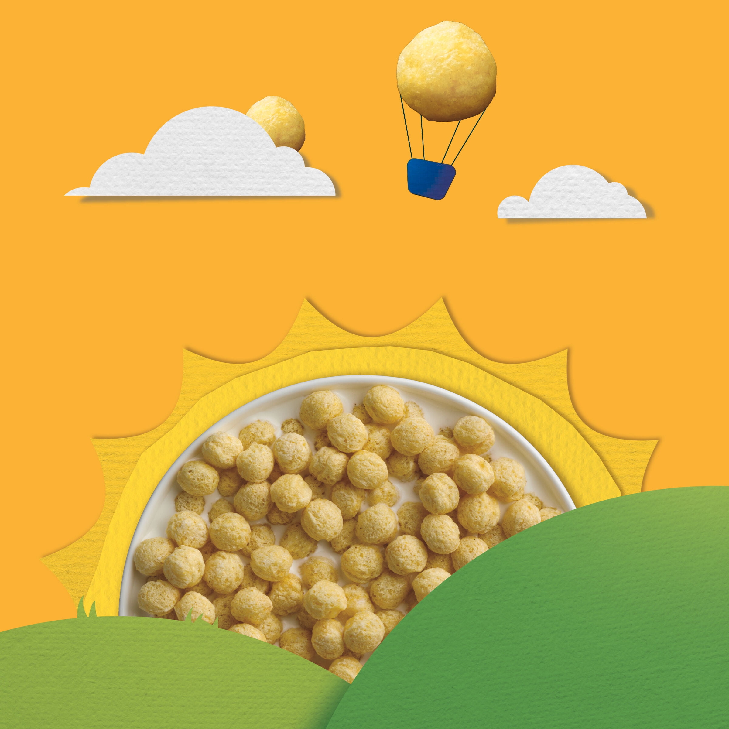 Kix Whole Grain Breakfast Cereal, Crispy Corn Cereal Puffs, Family Size, 18 oz (Pack 4)
