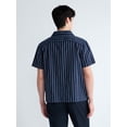 thumbnail image 3 of Free Assembly Men's Linen Blend Dobby Camp Shirt with Short Sleeves, Sizes S-3XL, 3 of 6
