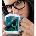 thumbnail image 2 of 3dRose, West Indian Manatee Trichechus manatus in Florida, USA, 11oz Two-Tone Blue Mug, 2 of 7