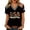 Black, variant on JULMCOMO 4th of July Shirts Women Red White Blue V Neck 250th Anniversary Tops Patriotic Short Sleeve American Flag T Shirts Beige M