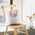 thumbnail image 5 of LALILO Throw Pillow Covers Greeting Card Mother Day Best Mom Cushion Cover 18" x 18", 3187 Pack, 5 of 6