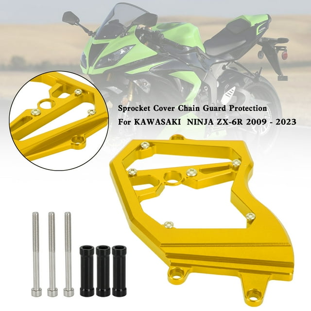 Front Sprocket Cover Chain Guard For KAWASAKI Ninja ZX-6R ZX6R 2009-2023 Gold