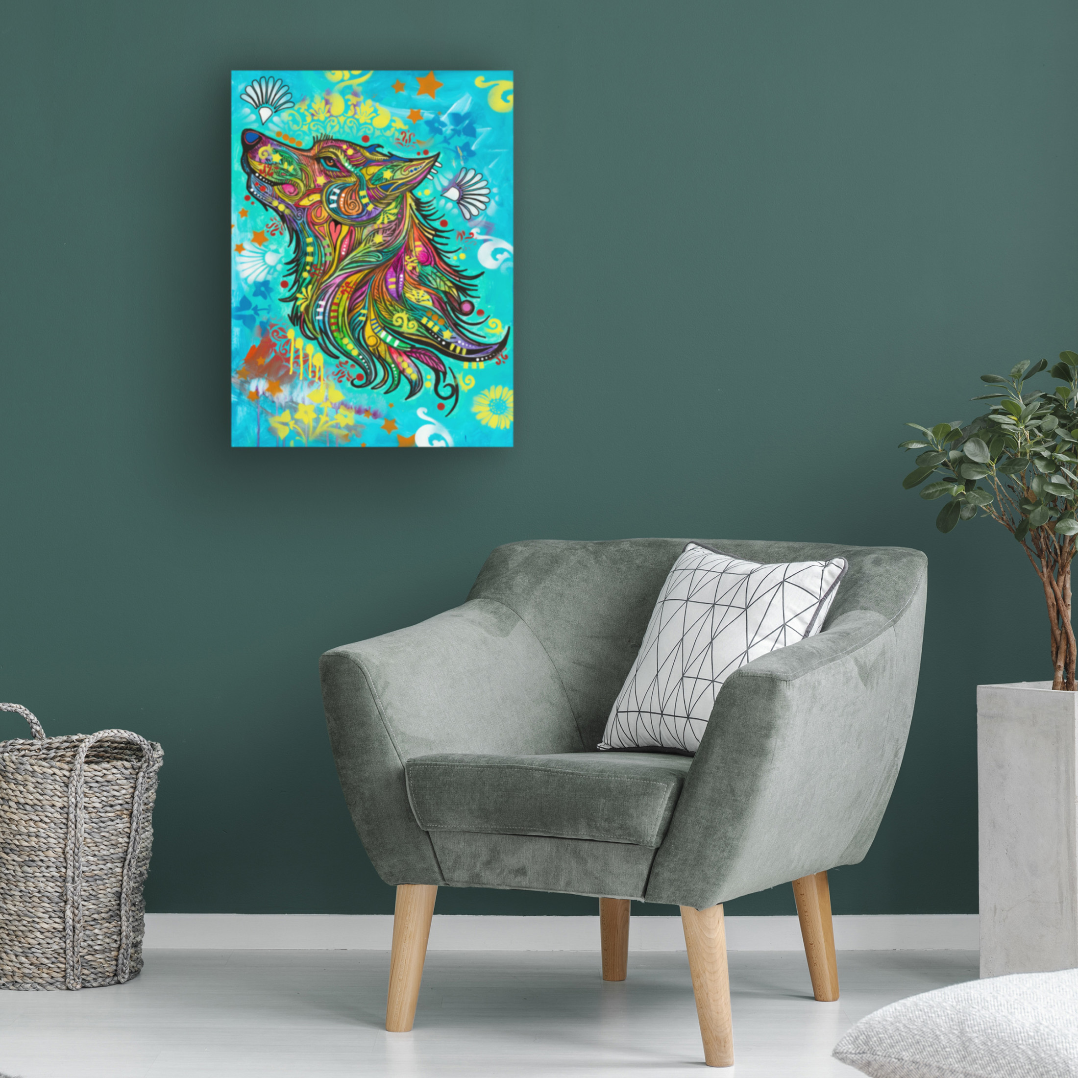 Canvas Wall Art - Dean Russo 'Noble Woofer' Wall Art for Living Room, Bedroom, or Office Décor by Trademark Fine Art - 14 x 19 Inches