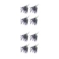 thumbnail image 4 of Ounissouiy 4 Uds flores artificiales falsas flocado Natural lavanda boda hogar ligero hogar ramo de novia planta púrpura Púrpura 2piezas, 4 of 6