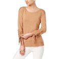 thumbnail image 1 of I.N.C Womens Drawstring-Sleeve Pullover Sweater, Beige, X-Large, 1 of 1