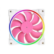 Case Fan 120mm Addressable RGB Cooling Fan MB Sync, 4 PIN PWM Speed Control Fans for Radiator/CPU Cooler/Computer Case for ID-COOLING ZF-12025-PINK