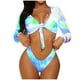 thumbnail image 1 of Sexy mujer moda Bikini estampado dos piezas traje de baño traje de baño conjunto de ropa de playa Fridja  nalpqowj58740, 1 of 7