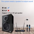 thumbnail image 4 of Kithouse S9 UHF Système de Microphone Sans Fil Rechargeable Microphone de Karaoké Micro Sans Fil Sans Fil Double avec Boîtier Récepteur Bluetooth + Contrôle du Volume Écho fo, 4 of 7