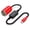 Red, variant on J&D USB-C To 12V Car Cigarette Lighter Converter, 18W Power Cable for Dash Cam, GPS, Red, 1 ft