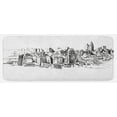 thumbnail image 1 of New York Kitchen Mat, Sketchy New York Historical Western Center Downtown Modern USA Illustration Print, Plush Decorative Kitchen Mat with Non Slip Backing, 47" X 19", Grey White, by Ambesonne, 1 of 1