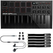 MPK Mini MK3 25-Key USB Keyboard & Pad Controller Black, Software & Earbuds
