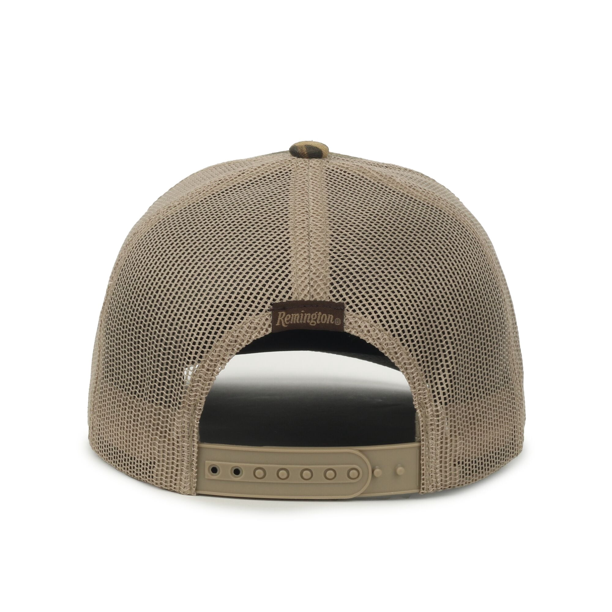 Remington Structured 6-Panel Trucker Hat – Realtree Max-7 Camo Meshback Cap with Patch Logo, One Size