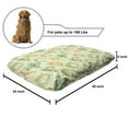 thumbnail image 2 of Clover Pet Bed, Irish Folk Pattern, Chew Resistant Pad for Dogs and Cats Cushion with Removable Cover, 24" x 39", Pale Green Multicolor, by Ambesonne, 2 of 4