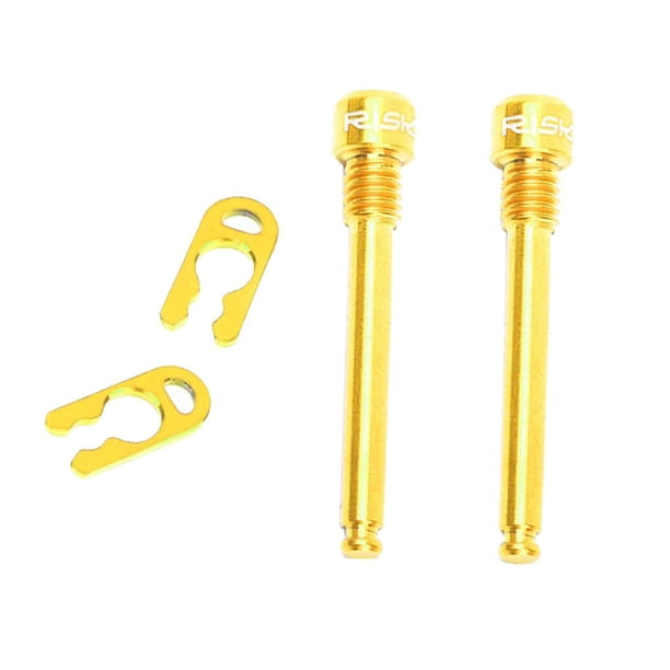 Paquete de 2 Tapones de Hidráulico para Ultraligeros TC4 Tornillos Fijos de Material de para Tapones de de Bici Oro DYNWAVEMX Pernos de la pastilla del freno de disco hidráulico