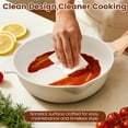 thumbnail image 6 of 27PCS Pots and Pans Set, Nonstick Ceramic Cookware Set, Healthy Kitchen Cooking Set with Gloves, Apron, Silicone Tools & Pot Protectors, Oven & Dishwasher Safe，Ivory, 6 of 8