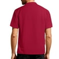 thumbnail image 4 of Sakmal Short Sleeve Men's and Big Men's Polo Shirts Casual Button Down Tshirts Solid Red Shirts for Men S, 4 of 9
