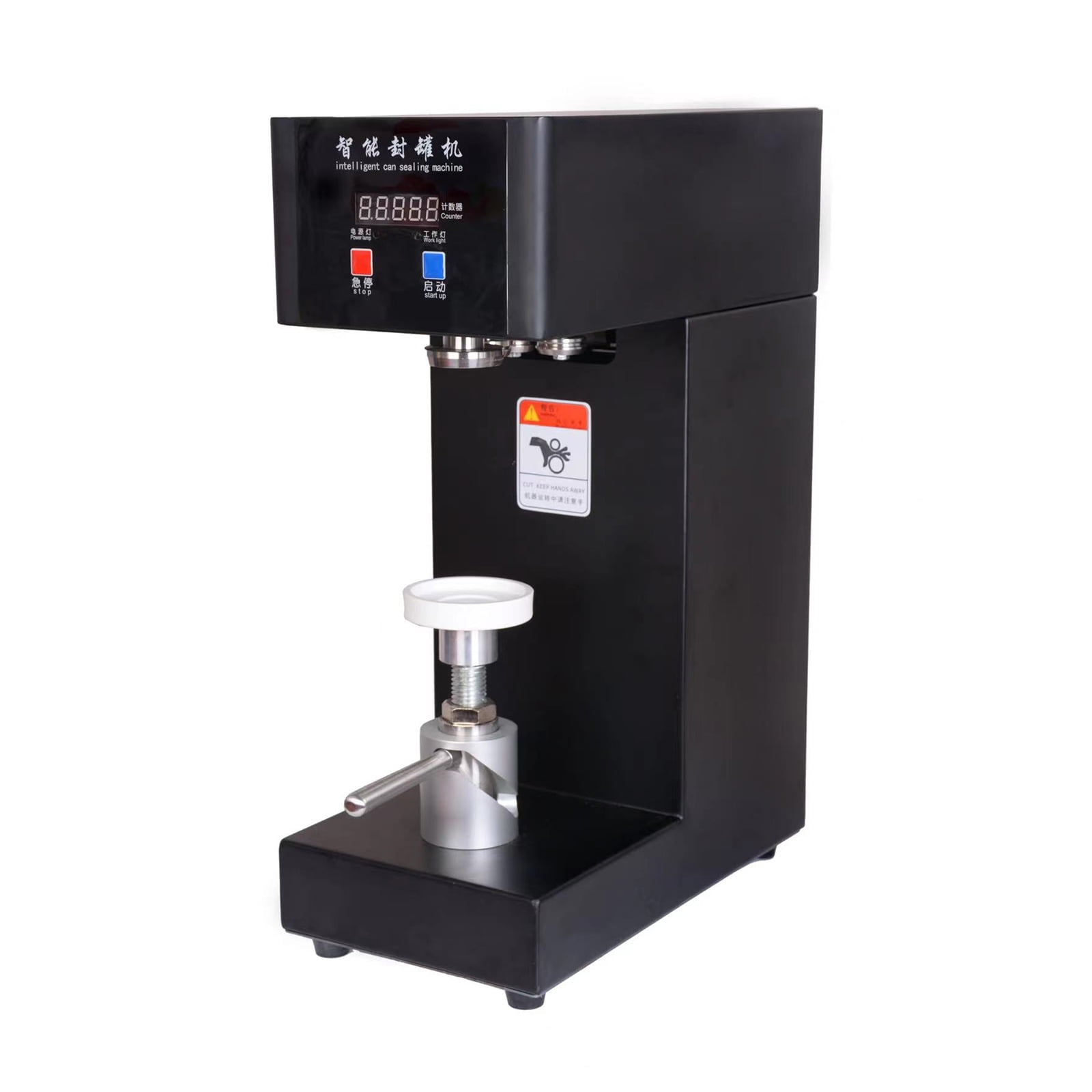 Kolice Commercial Automatic Can Sealer Machine, Can Seamer, Can Seaming Closing Capping Machine, Cup Sealing Machine, 2.2" Can Dia. for Sealing Plastic/Glass/Tin Bottles with Aluminum Caps