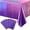 Purple, variant on Hot Pink Iridescence Plastic Tablecloth Shiny Foil Metallic Laser Rainbow Rectangle Table Cover for Birthday Wedding Party Decor