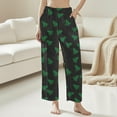 thumbnail image 2 of hotojiny Women's Flannel Sleep Pants Cute Christmas Fleece Fuzzy Pajama Pants Lounge Wide Leg Print Pj Bottom Fall Winter Outfit, 2 of 5