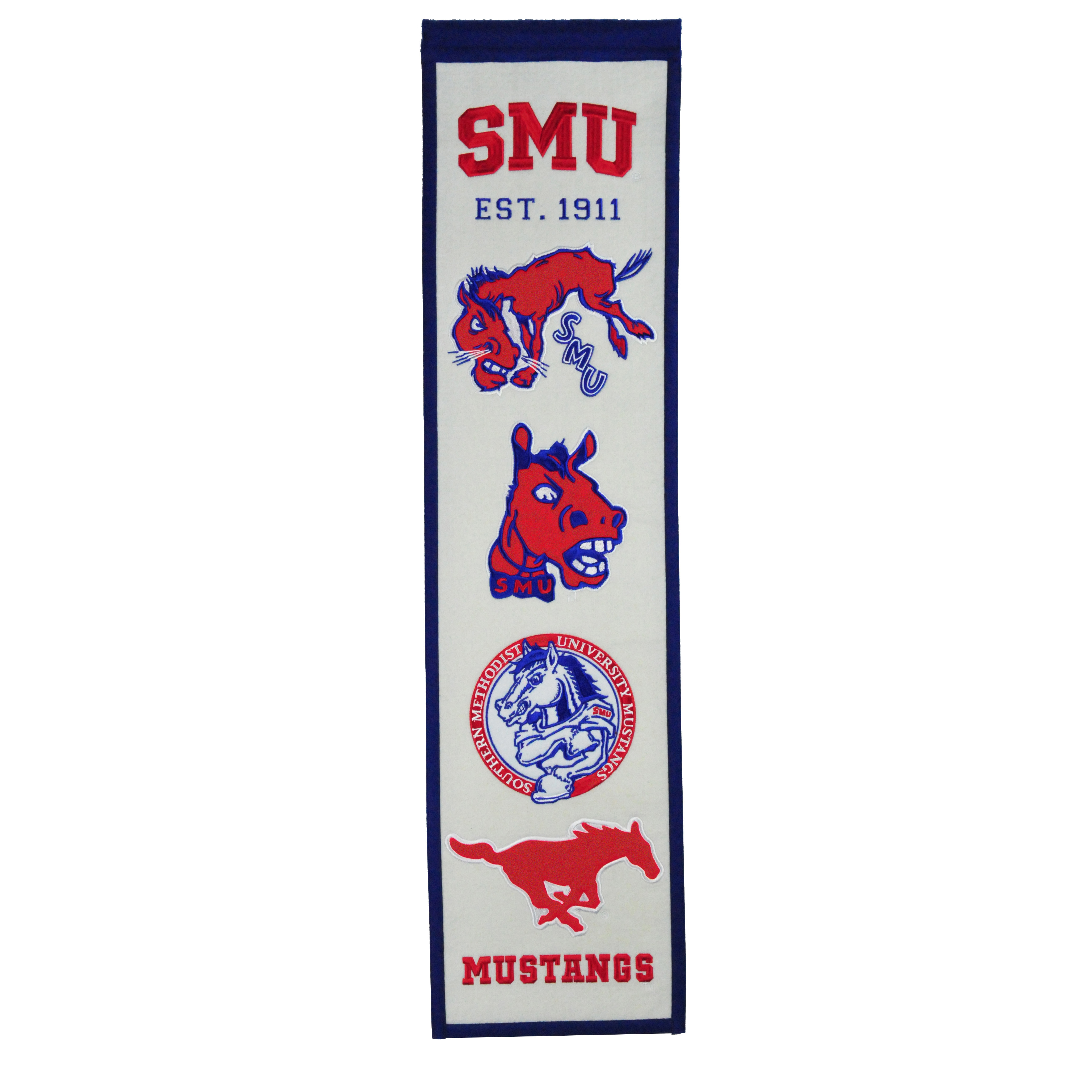 Smu Mustangs 8 X 32 Premium Heritage Banner Walmart Com