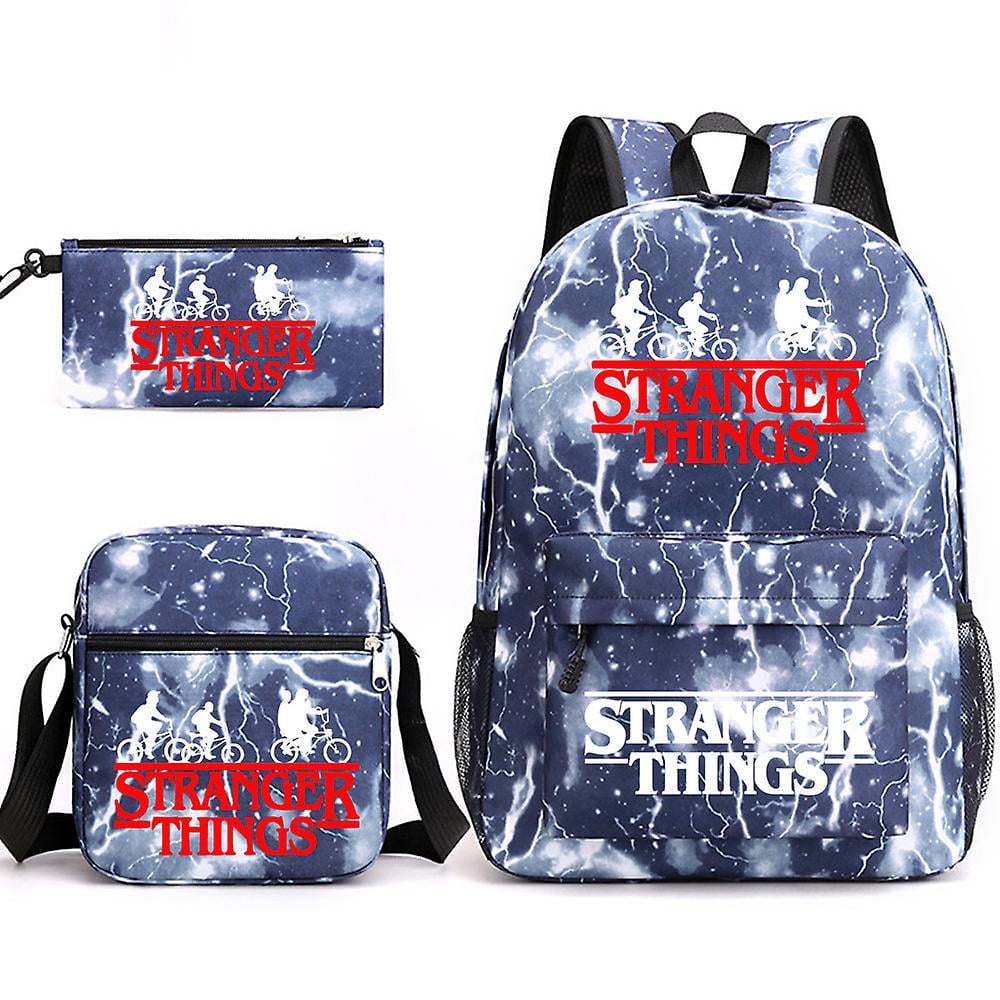 Stranger Things Backpack 3 Piece Set Student School Bag Canvas Bag Walmart