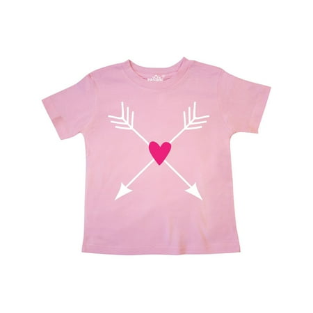 

Inktastic Valentine Hipster Arrows Pink Heart Gift Toddler Toddler Girl T-Shirt